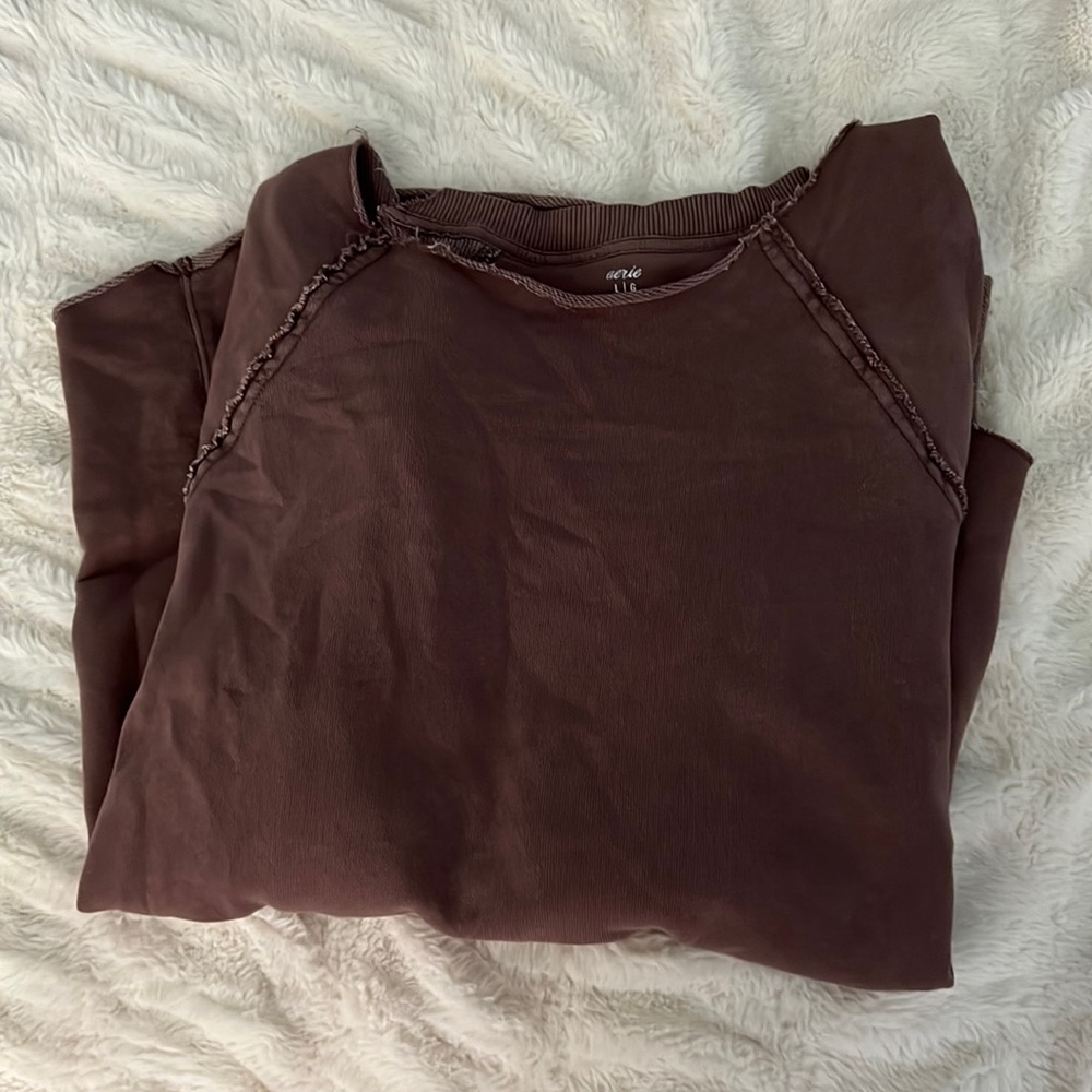 aerie oversized comfy crewneck
